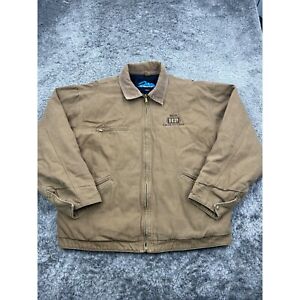 Vintage Tri Mountain Jacket Mens XL Thick Canvas Corduroy Collar Barn Chore Coat