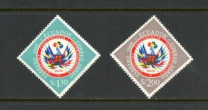N653 Ecuador 1960 Flaggen, Interamerikanische Konferenz 2v.  MNH - Bild 1 von 1
