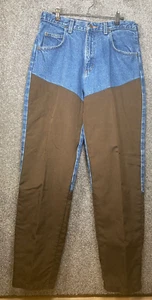 Wrangler Mens 32x32 Pro Gear Brush Guard Denim Jeans Pants Straight Leg Outdoors - Picture 1 of 10