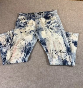 Akoo Men Denim Jeans 40x30 Distressed No Rivals Baggy Skater - Picture 1 of 12