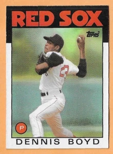 DENNIS BOYD BOSTON RED SOX #605 - TOPPS NM-MT 1986 - Picture 1 of 2
