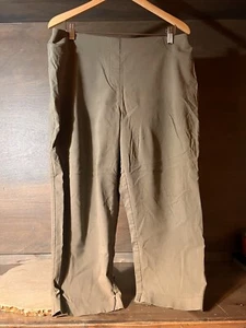 Style & Co Women Green Elastic Waist Stretch Pull-On Pants Size XL BACK POCKETS - Picture 1 of 9