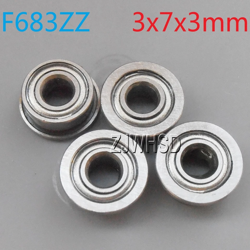 4pcs F683zz Sealed Flange Bearing 3 x 7 x 3 mm for TAMIYA TRAXXAS RC Hobby DIY - Image 1 of 1