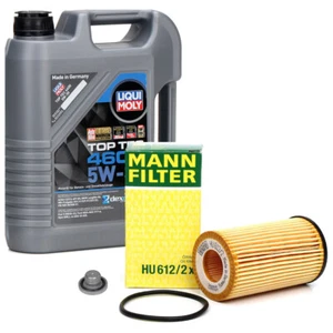 5L LIQUI MOLY Motoröl 5W30 dexos2 + MANN Ölfilter für OPEL ASTRA ZAFIRA 1.2-1.6 - Bild 1 von 4