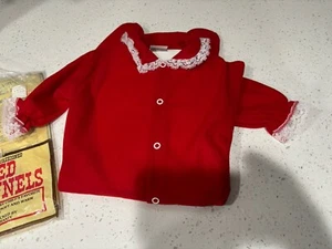 Vintage Red Flannel Factory Kids The H.H Cutler Co. USA 9M Sleepwear - Picture 1 of 10