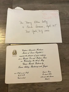 Cunard Lines Queen Elizabeth 2 Einladung zur British Tea and Fashion Show - Bild 1 von 5