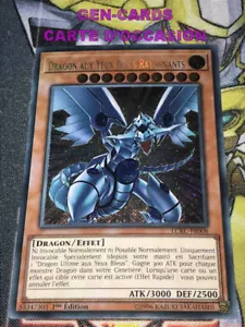 CARTE Yu Gi Oh DRAGON AUX YEUX BLEUS RAYONNANTS LCKC-FR008 - Imagen 1 de 1