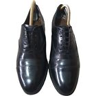 Barker Black Leather Oxford Toe Cap Shoes UK 8 Fit E