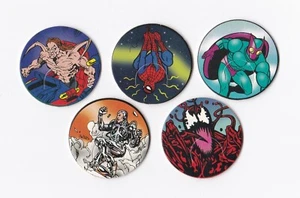 Marvel Comics Toy Biz 1994 gorras planas o Pogs Spider-Man - Imagen 1 de 2
