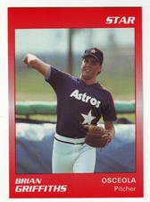 1990 Star Osceola Astros Brian Griffiths #8 - Houston Astros