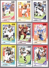 2018 SCORE #'s 221-440 (RCs STARS) BASE or COLOR - RED YELLOW SCORECARD -UPICK!