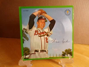 1962 Warren Spahn Braves Sports Champions Baseball Auravision Columbia Records - Foto 1 di 2