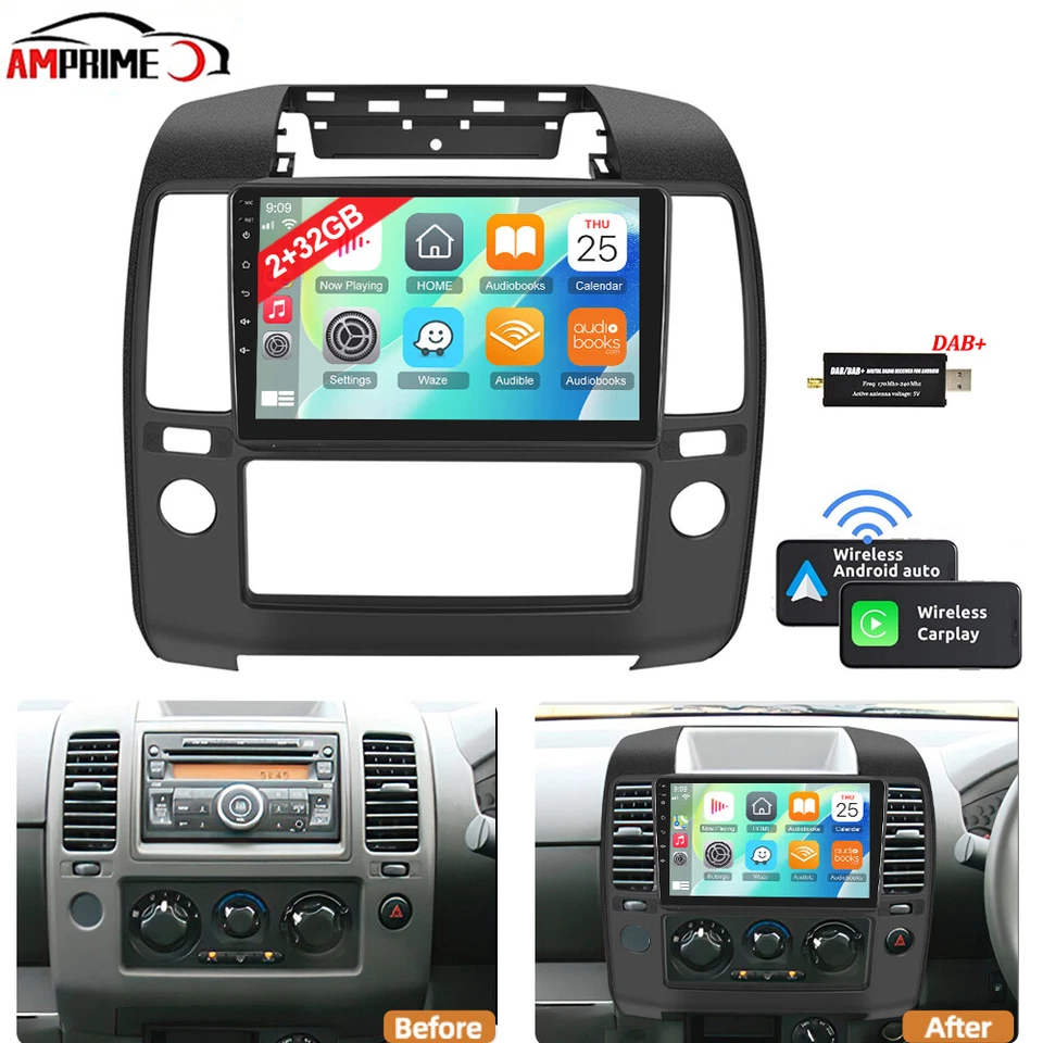 Android 13 Für Nissan Navara D40 2006-2012 Autoradio CarPlay WIFI GPS NAVI +DAB - Bild 1 von 4