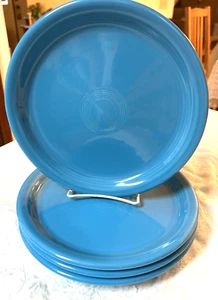 4 PLATOS BUFFET FIESTA Azul Pavo Real 9" Difíciles de Encontrar LEER DESCRIPCIÓN - Imagen 1 de 3