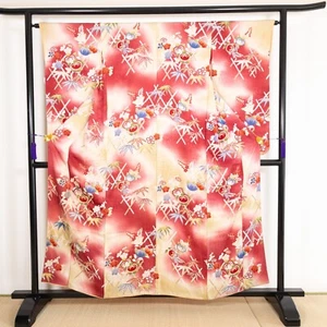 K51574-9 Antique Japanese Kimono Silk Komon - Picture 1 of 24