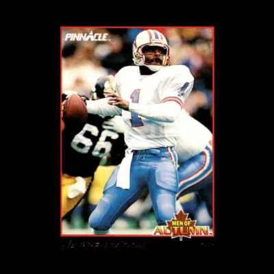 Warren Moon 1993 Score Pinnacle Men of Autumn Houston Oilers #10 R327I 2 - Image 1 of 2