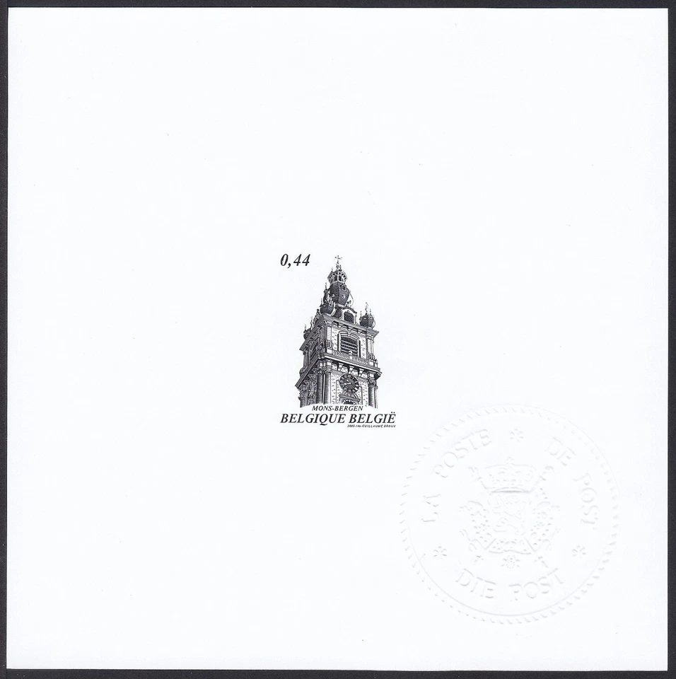 Reloj Belgium Sc2087 Campanario de Mons, Arquitectura, Prueba Ministerial Foto 1 de 1