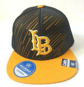 Top of the World LB Long Beach 49ers NCAA Sun Breaker Black Yellow Snapback Hat - Picture 1 of 11