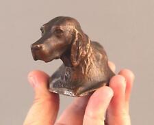 Antique TIFFANY STUDIOS Hunting Hound Dog SHANDO Bronze Sculpture Paperweight NR