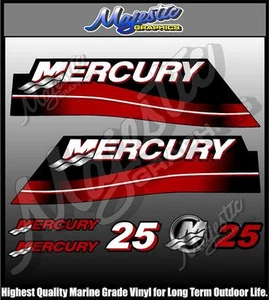 MERCURY - 25 hp - OUTBOARD DECALS - Picture 1 of 1
