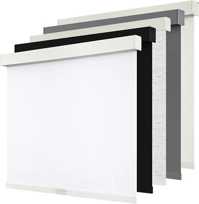 Persianas enrollables opacas inalámbricas, persianas de ventana y puerta de tela aislante Foto 1 de 4