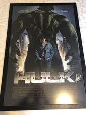 The Incredible Hulk Signed Framed Movie Poster By Stan Lee