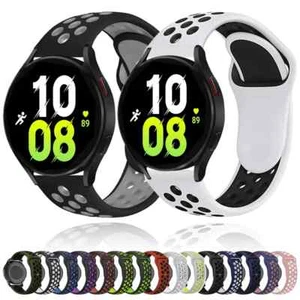 Sport Silicone Watch Band fr Samsung Watch 6 5 4 Classic 40/44/42/43/45/46/47mm - Picture 1 of 25