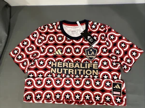 Los Angeles Galaxy Americana Pre- Match jersey Marvel SZ Large NEW Slim Fit Mens - Picture 1 of 12