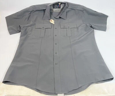 Flying Cross The Command Shirt Gray Polyester Security Uniform YOU CHOOSE SIZE - Image 1 of 4