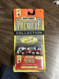 Matchbox Premiere 43302-34310 "Springfield FD" Ladder Fire Truck Mint Unopened - Picture 1 of 4