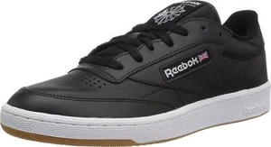Reebok Men Club C 85 Tennis Shoe Black/White Gum AR0458 - Picture 1 of 4