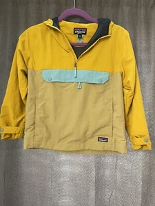 Patagonia Pullover Jacket Youth Sz Med 3/4 Zip W/hood Front Pocket - Picture 1 of 6