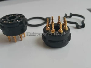 2x CMC 8Pin Bakelite Vacuum Tube Socket For KT88 EL34 5881 6SL7 5U4G HIFI - Picture 1 of 5