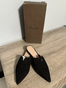 PAOLO NIB Linea Aeryn Mule, Black, Size 10M - Picture 1 of 11