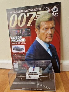 1/43 JAMES BOND 007 CAR COLLECTION - DODGE MONACO VIEW TO A KILL + MAG #55 - Picture 1 of 3