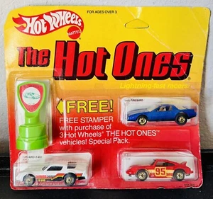 Hot Wheels 1984 Hot Ones 3 Pack W/ Stamper | Camaro Firebird Porsche Mattel GHO - Picture 1 of 4