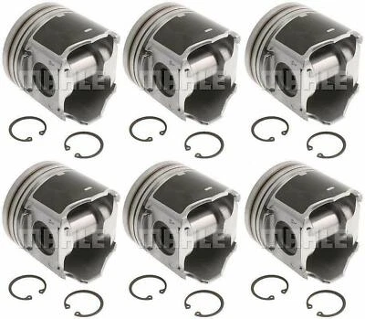 Juego de 6 pistones Mahle de 0,040" para Dodge Cummins 2004,5-2009 5,9 L diésel VIN C 24V Foto 1 de 3