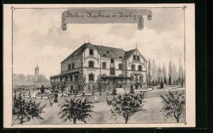 Künstler-AK Zörbig, Bade- & Kurhaus - Picture 1 of 2