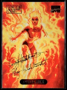 1994 Fleer Marvel Masterpieces Hildebrandt #89 Phoenix Gold Foil Signature - Bild 1 von 2