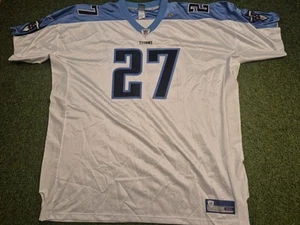 Reebok Eddie George Tennessee Titans VTG 00's Authentic SEWN Jersey Sz 60 4x New - Picture 1 of 8