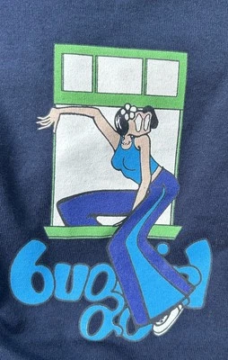 Vintage 90s 2000s BUG GIRL Rave Skater Baggy Jeans Y2K Anime T Shirt XXS jnco - Image 1 of 4