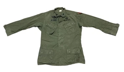 Chaqueta de Colección 1970 Ejército de Estados Unidos OG-107 Selva Tropical Inclinado Bolsillo M Larga Aerotransportada Foto 1 de 4