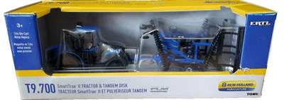 Ertl New Holland T9.700 SmartTrax II Tractor & Tandem Disk PLM Diecast 1:64 - Image 1 of 4