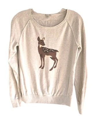 Suéter Halógeno 100% Algodón Tejido Fino Bebé Ciervo Talla MEDIANO Foto 1 de 3