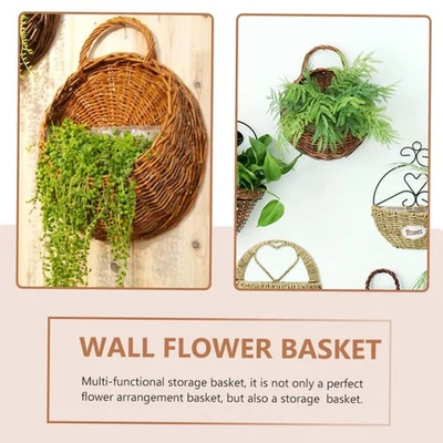 Multifunktionaler Korbhalter Pflanze Blume Korbgeflecht für Zuhause und Büro - Bild 1 von 4