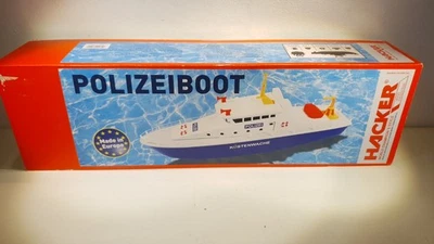Hacker Model HC2512 Polizeiboot Bausatz für Einsteiger Neu wurde nie aufgebaut  - Bild 1 von 4