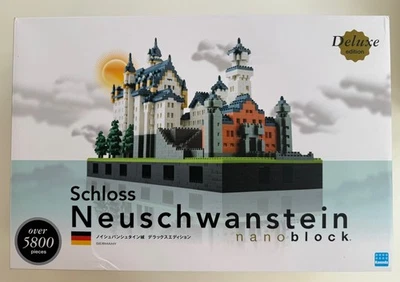 Nanoblock NEUSCHWANSTEIN CASTLE DELUXE EDITION NB-009 Kawada 2010 LED 5800 Pcs - image 1 of 4