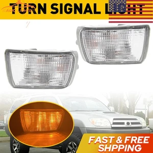 Turn Signal Light For 37742 4Runner Toyota Plastic Front Lens LH & RH Set of 2 - Picture 1 of 12