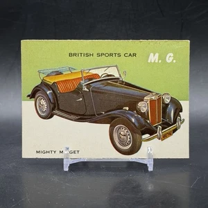 Tarjeta coleccionable 1954 Topps World on Wheels #131 MG Mighty Midget de colección - Imagen 1 de 2