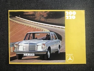 Mercedes Benz 200 / 220 Colour Brochure English Text Excellent Condition - Picture 1 of 2